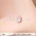 Rose Gold Grand Opal TearDrop L-Shape Nose Ring