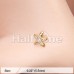 Golden Wish upon a Starfish L-Shape Nose Ring