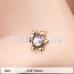 Golden Solstice Sparkle Icon Nose Stud Ring