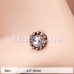 Rose Gold Aira Filigree Sparkle Icon Nose Stud Ring