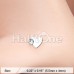 Adorable Heart Sparkle Nose Stud Ring
