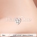 Dainty Peace Sign Heart Icon Nose Stud Ring