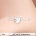 Adorable Heart Sparkle L-Shaped Nose Ring