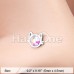 Iridescent Cat Silhouette Face L-Shape Nose Ring