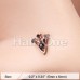 Rose Gold Victoria Trident Icon Nose Stud Ring