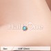 Rose Gold Turquoise Stone Nose Stud Ring