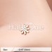 Rose Gold Cutesy Daisy Flower Sparkle Nose Stud Ring