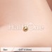 Gold PVD Ball Top L-Shaped Nose Ring