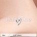 Dainty Heart Icon L-Shaped Nose Ring