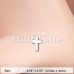 Dainty Cross Icon L-Shaped Nose Ring