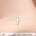 Rose Gold Dainty Cross Icon L-Shaped Nose Ring