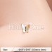Golden Dainty Butterfly Icon L-Shaped Nose Ring