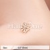 Rose Gold Daisy Breeze Flower L-Shaped Nose Ring