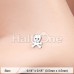 Pirate Skull L-Shaped Nose Ring