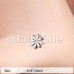 Cutesy Daisy Flower Sparkle L-Shaped Nose Ring