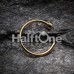 Golden Basic Steel Nose Hook Disk End Hoop Ring