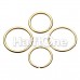 Gold PVD Basic Steel Bendable Nose Hoop