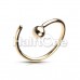 Golden CBR Style Bendable Steel Nose Hoop