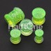 Glitter Shimmer Acrylic Single Flared Ear Gauge Plug