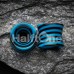 Beetle Maze Swirl Acrylic Ear Gauge Tunnel Plug