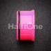 Neon Colored Acrylic Single Flared Ear Gauge Plug
