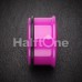 Neon Colored Acrylic Single Flared Ear Gauge Plug