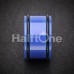 Neon Colored Acrylic No Flare Ear Gauge Plug
