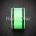 Neon Colored Acrylic No Flare Ear Gauge Plug