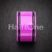 Neon Colored Acrylic No Flare Ear Gauge Plug