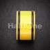 Neon Colored Acrylic No Flare Ear Gauge Plug