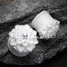 Charming Chrysanthemum Flower Single Flared Ear Gauge Plug