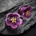 Adorable Hibiscus Flower Single Flared Ear Gauge Plug