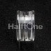 Square Holographic Prism Glitter Double Flared Ear Gauge Plug