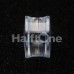 Square Holographic Prism Glitter Double Flared Ear Gauge Plug