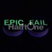 Glow in the Dark Epic Fail Single Flared Ear Gauge Plug