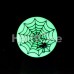 Glow in the Dark Spider Web Single Flared Ear Gauge Plug