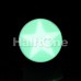 Glow in the Dark Solo Star Single Flared Ear Gauge Plug