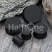 Soft Touch Silicone Coated Solid Double Flared Ear Gauge Plug