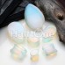 Teardrop Opalite Stone Double Flared Ear Gauge Plug