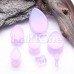 Lavender Opalite TearDrop Double Flared Ear Gauge Plug