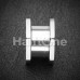 Steel Hexa Bolt Screw-Fit Ear Gauge Tunnel Plug