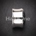 Hollow Magnum CZ Press Fit Double Flared Ear Gauge Plug