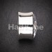 Hollow Magnum CZ Press Fit Double Flared Ear Gauge Plug