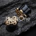 Golden Evil Octopus Ear Gauge Tunnel Plug Golden Evil Octopus Ear Gauge Tunnel Plug