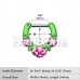 Colorline Rose Garden Icon Septum Clicker