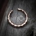 Rose Gold Faceted Textured Septum Retainer Ring