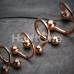 Rose Gold Plated Basic Twist Spiral Ring