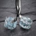 Double Dice Acrylic Twist Spiral Ring