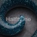Glitter Shimmer Acrylic Ear Gauge Spiral Hanging Taper