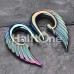 Iridescent Angelic Wing Acrylic Ear Gauge Hanger